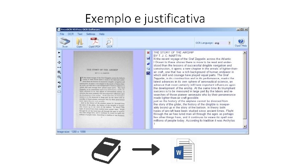 Exemplo e justificativa 