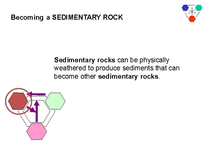 Becoming a SEDIMENTARY ROCK Sedimentary rocks can be physically weathered to produce sediments that