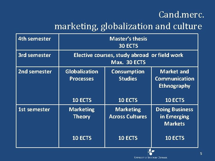 Cand. merc. marketing, globalization and culture 4 th semester Master’s thesis 30 ECTS 3