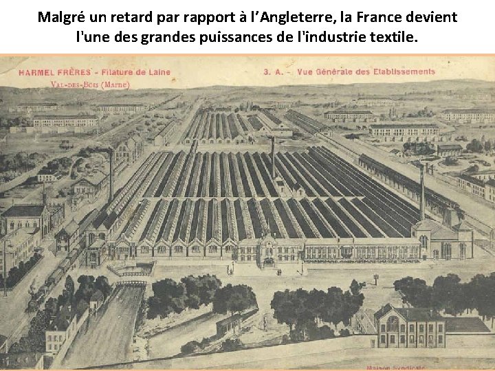 Malgré un retard par rapport à l’Angleterre, la France devient l'une des grandes puissances