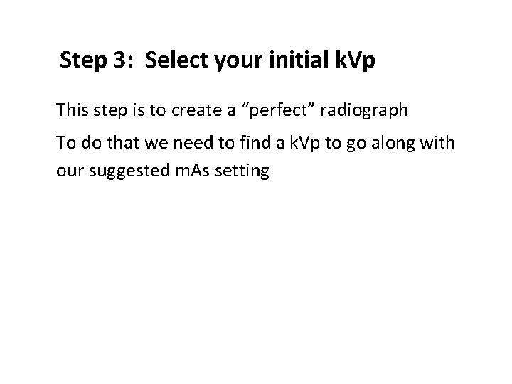 Step 3: Select your initial k. Vp ● This step is to create a