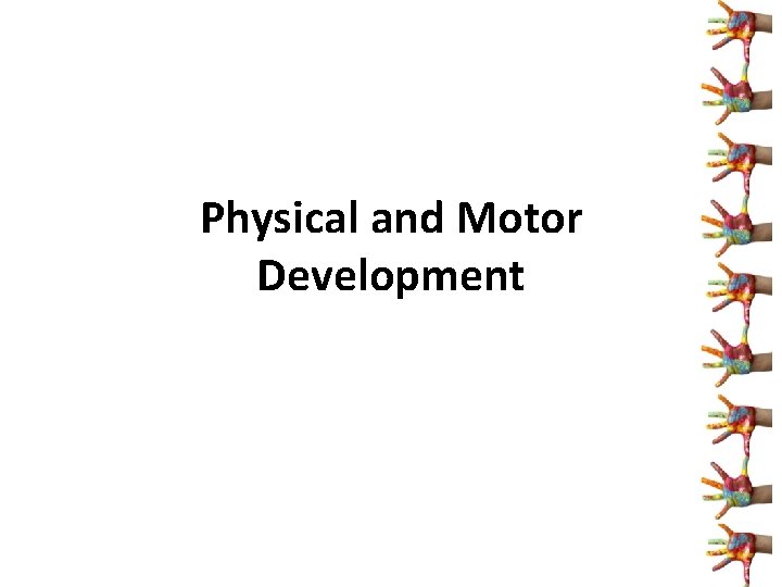 Physical and Motor Development 