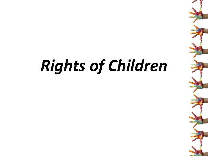 Rights of Children 