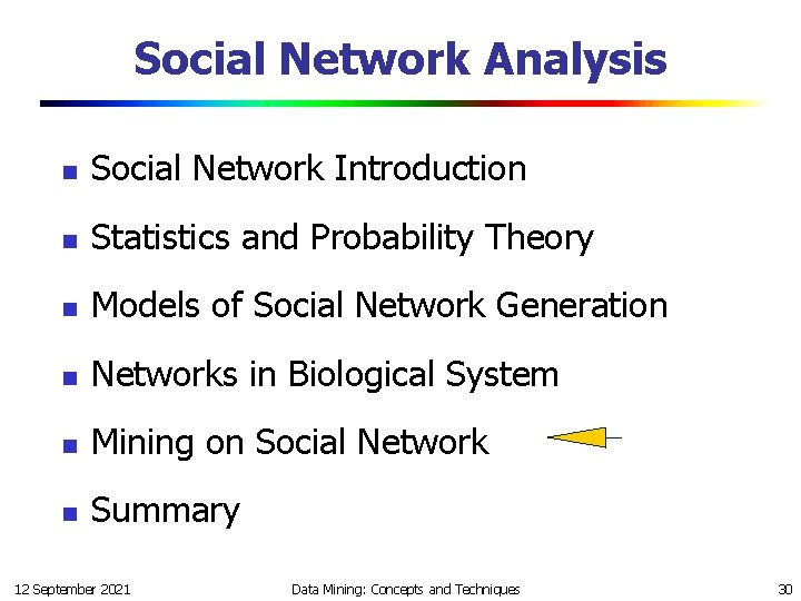 Social Network Analysis n Social Network Introduction n