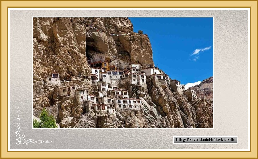 Village Phuktal, Ladakh district, India 