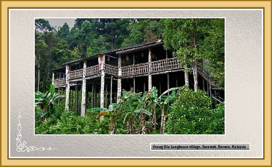 Orang Ulu Longhouse village, Sarawak, Borneo, Malaysia 