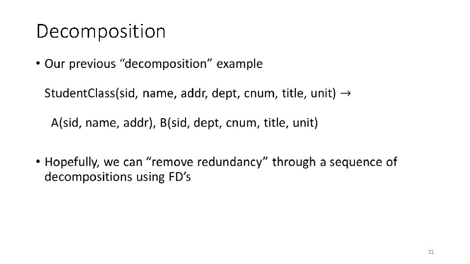 Decomposition • 21 