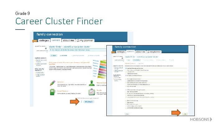 Grade 9 Career Cluster Finder 