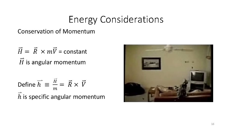 Energy Considerations • 16 