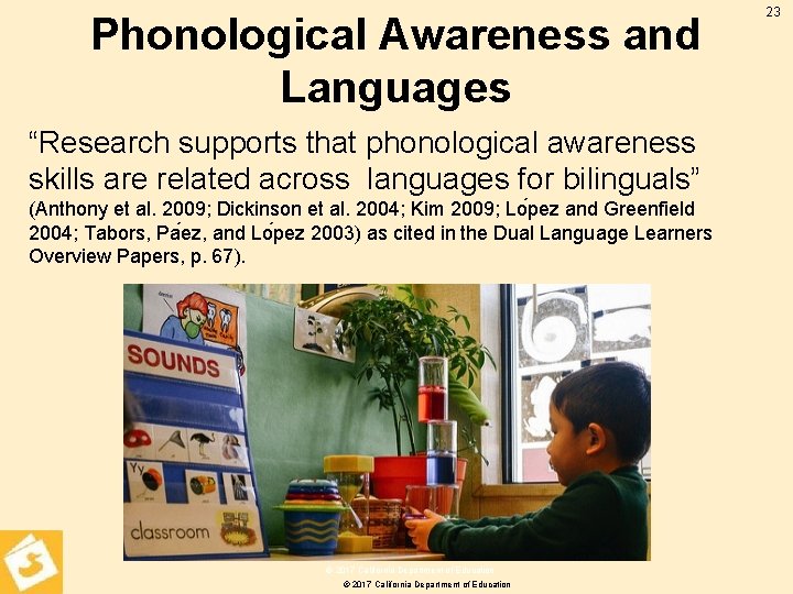 Phonological Awareness and Languages “Research supports that phonological awareness skills are related across languages