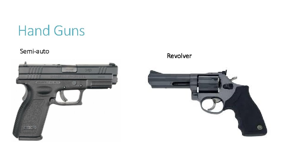 Hand Guns Semi-auto Revolver 