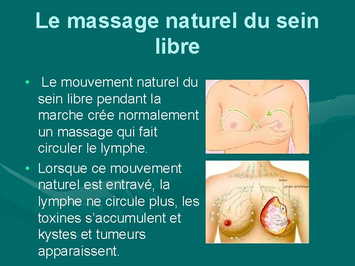 Le massage naturel du sein libre • Le mouvement naturel du sein libre pendant