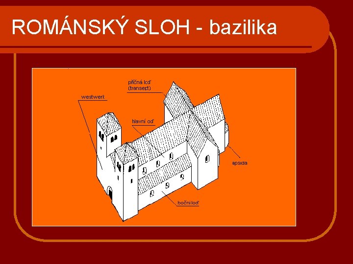 ROMÁNSKÝ SLOH - bazilika 