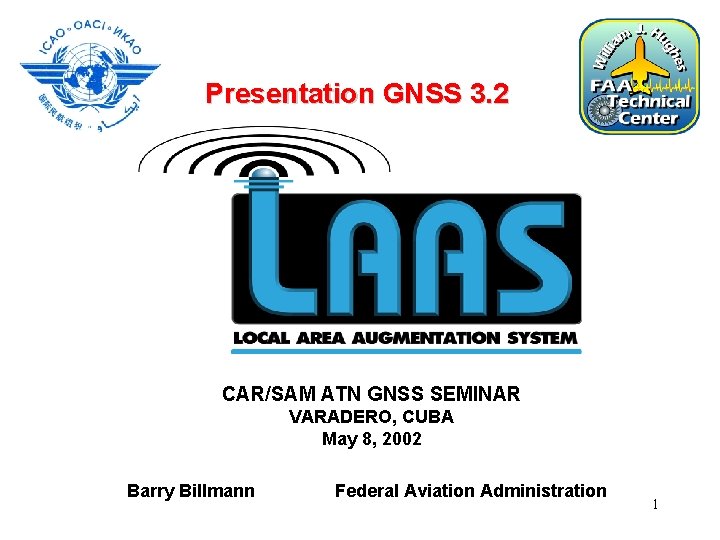 Presentation GNSS 3. 2 CAR/SAM ATN GNSS SEMINAR VARADERO, CUBA May 8, 2002 Barry