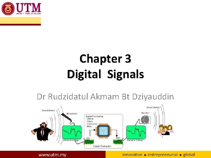 Chapter 3 Digital Signals Dr Rudzidatul Akmam Bt Dziyauddin 