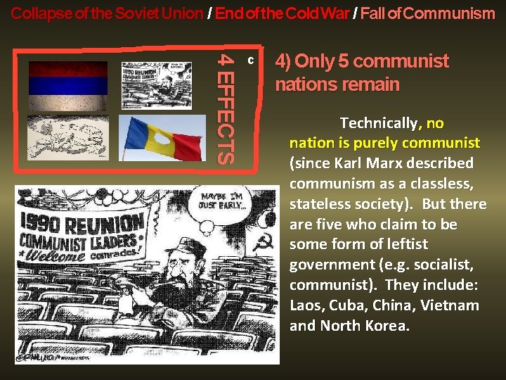 Collapse of the Soviet Union / End of the Cold War / Fall of