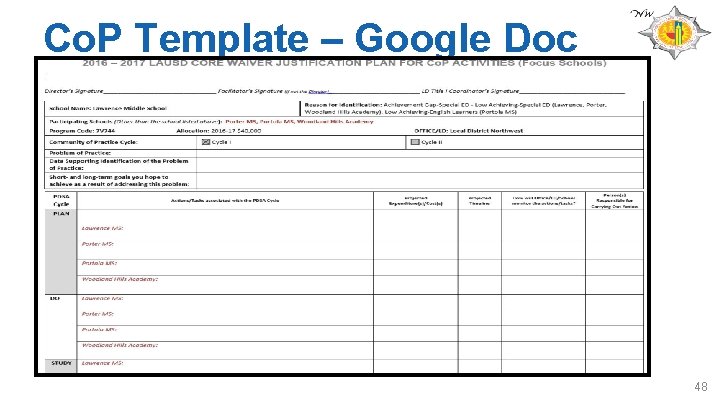 Co. P Template – Google Doc 48 