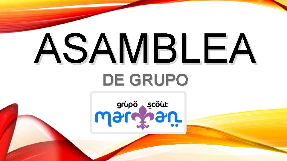 ASAMBLEA DE GRUPO 