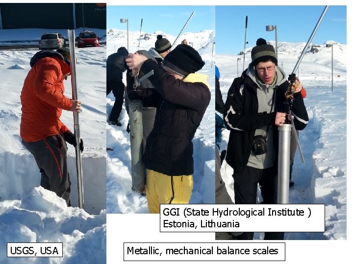 GGI (State Hydrological Institute ) Estonia, Lithuania USGS, USA Metallic, mechanical balance scales 