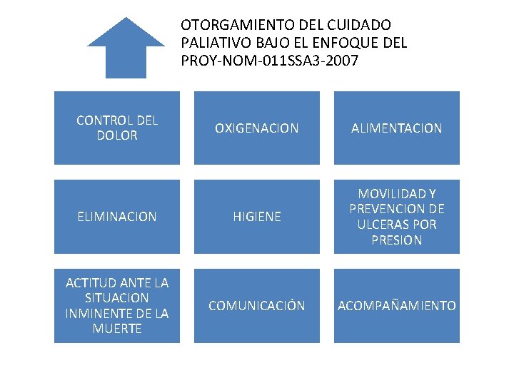 OTORGAMIENTO DEL CUIDADO PALIATIVO BAJO EL ENFOQUE DEL PROY-NOM-011 SSA 3 -2007 CONTROL DEL