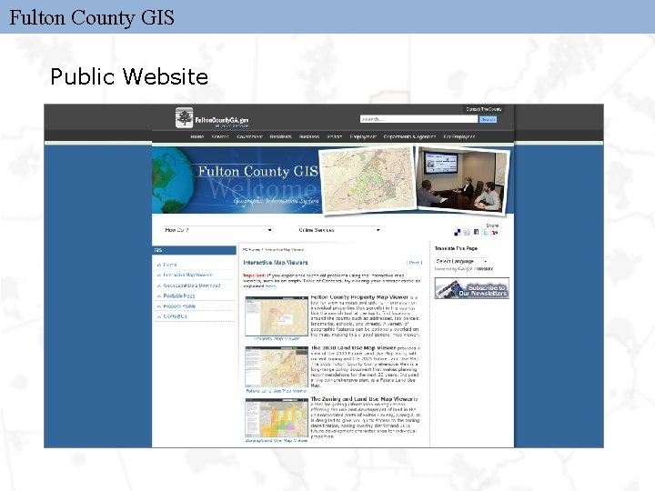 Fulton County GIS Public Website 