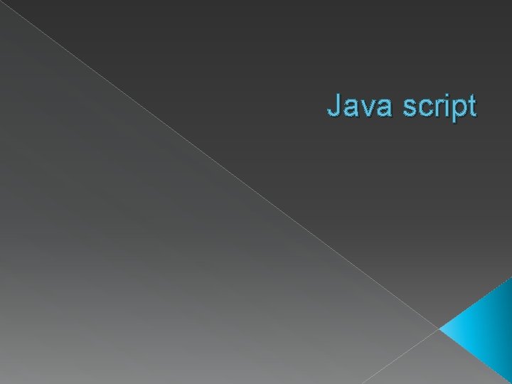 Java script 