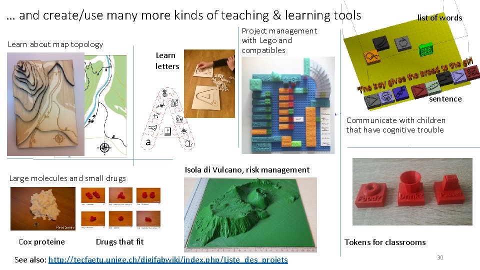 … and create/use many more kinds of teaching & learning tools Learn about map