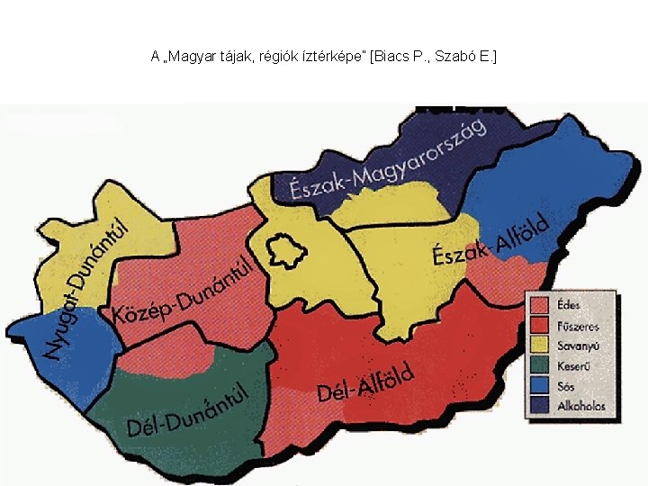 A „Magyar tájak, régiók íztérképe” [Biacs P. , Szabó E. ] 