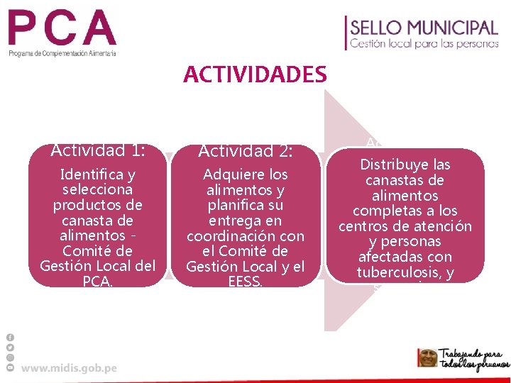 ACTIVIDADES Actividad 1: Actividad 2: Identifica y selecciona productos de canasta de alimentos Comité