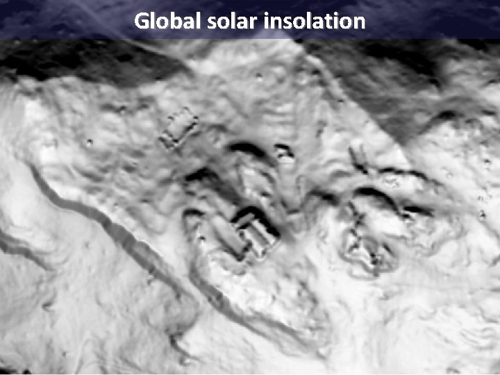 Global solar insolation Global solar insolation