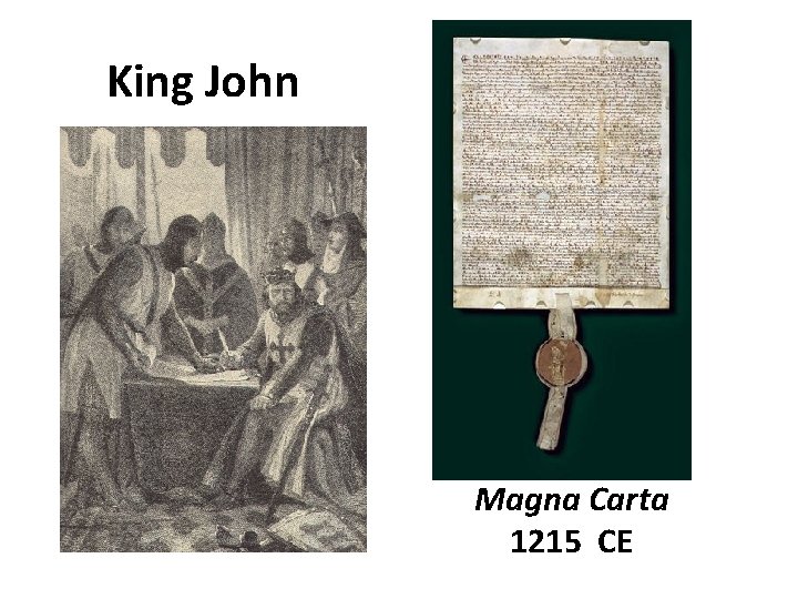 King John Magna Carta 1215 CE 