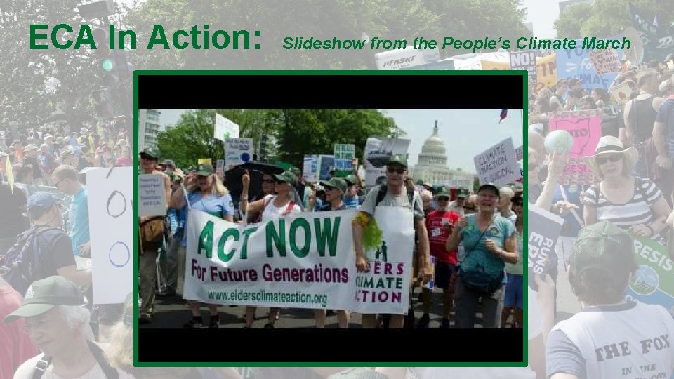 ECA In Action: Slideshow from the People’s Climate March 