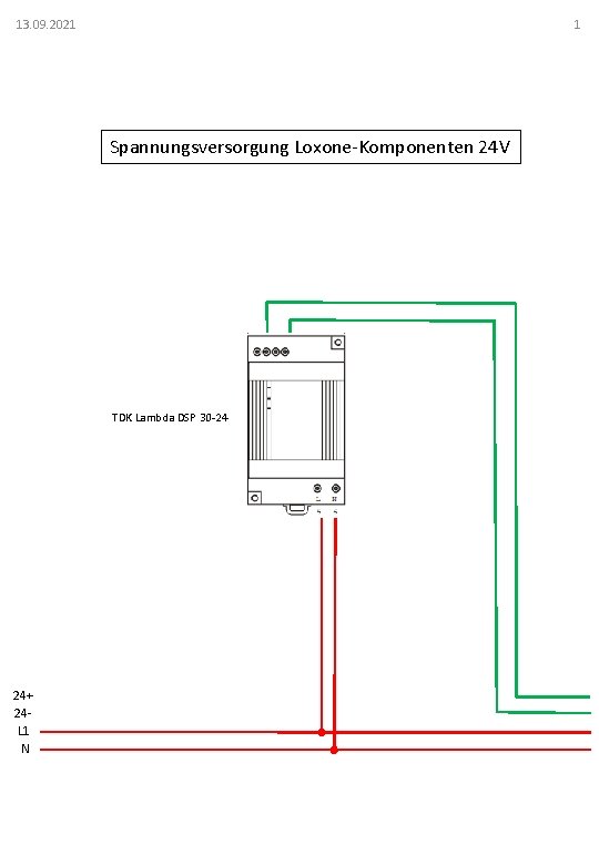 13 09 2021 1 Spannungsversorgung LoxoneKomponenten 24 V