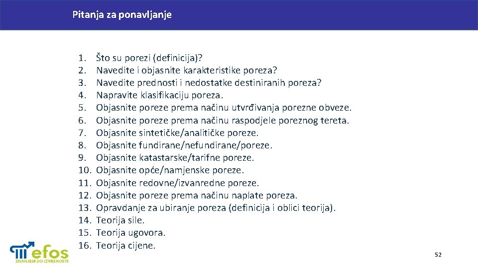 Pitanja za ponavljanje 1. 2. 3. 4. 5. 6. 7. 8. 9. 10. 11.