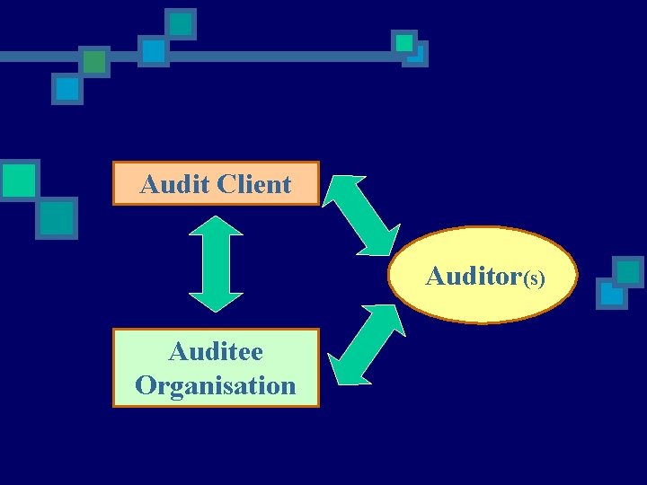 Audit Client Auditor(s) Auditee Organisation 