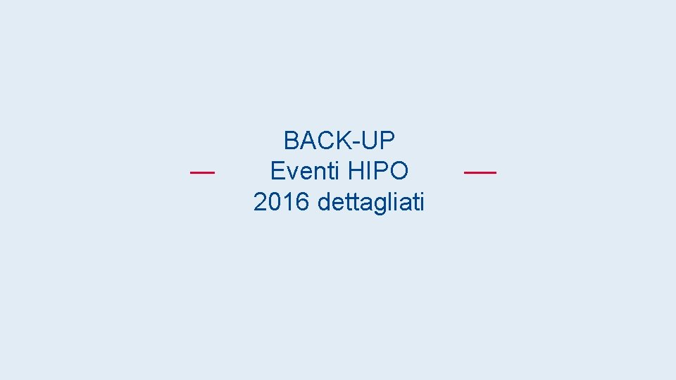 BACK-UP Eventi HIPO 2016 dettagliati #Regoled. Oro – 10 – Lavori in altezza –