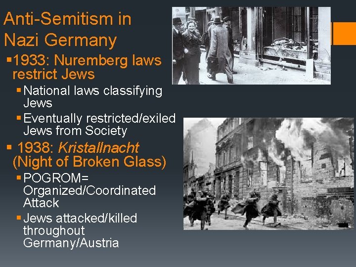 Anti Semitism in Nazi Germany § 1933: Nuremberg laws restrict Jews § National laws