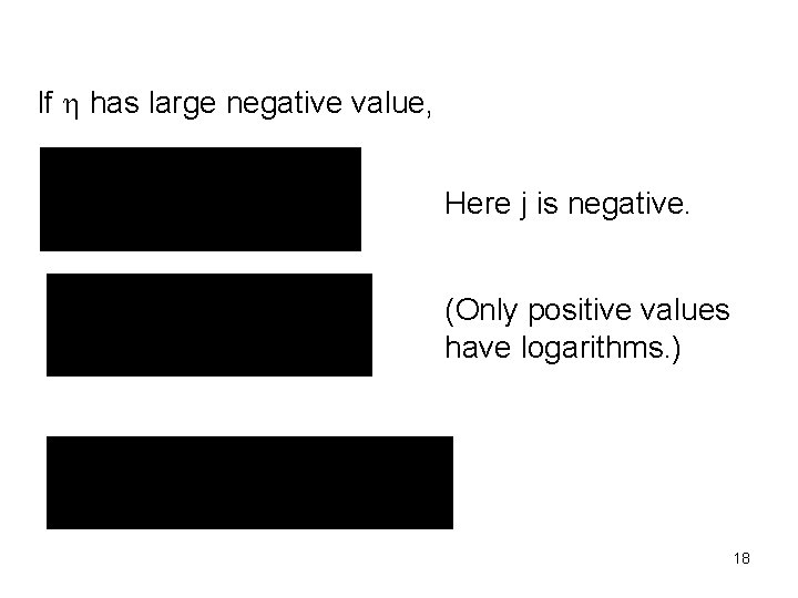 If h has large negative value, Here j is negative. (Only positive values have