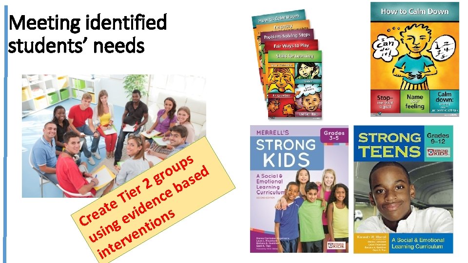 Meeting identified students’ needs s p u o d r e g s a