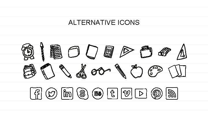 ALTERNATIVE ICONS 