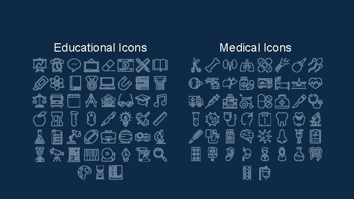 Educational Icons Medical Icons 