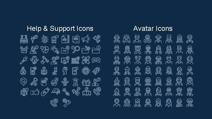 Help & Support Icons Avatar Icons 