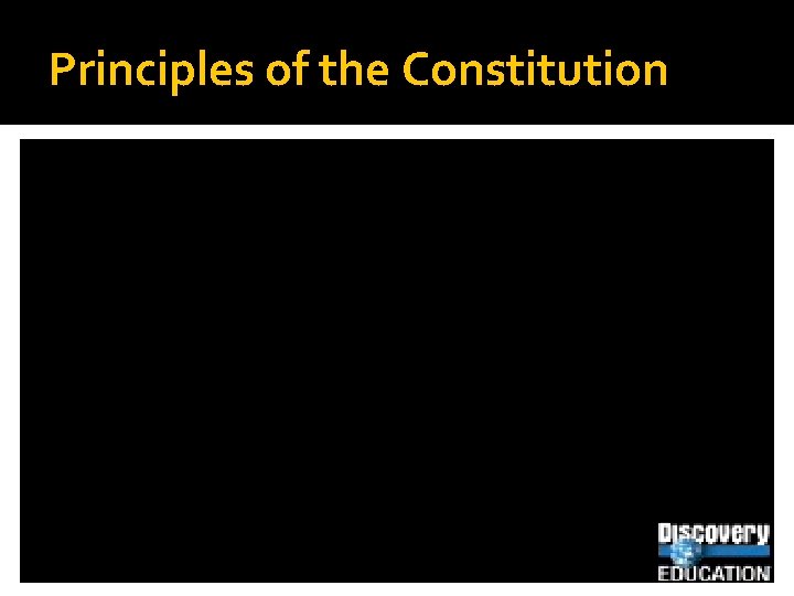 Principles of the Constitution 