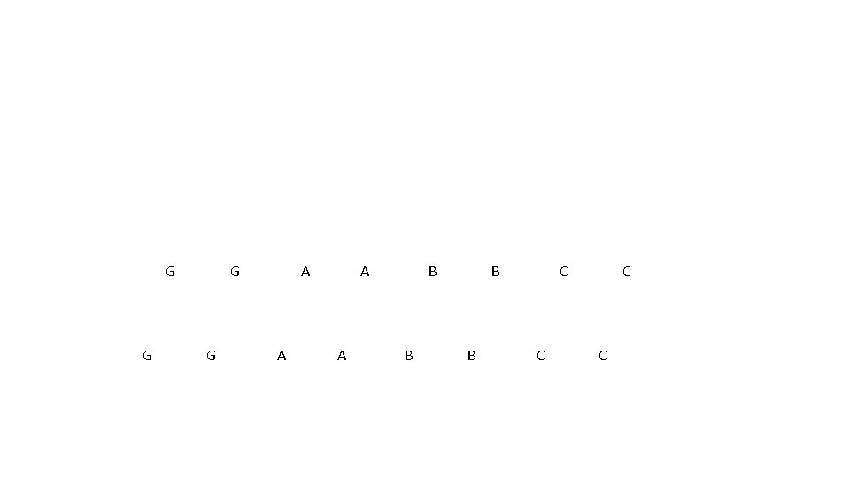 G G A A B B C C G G A A B B C C