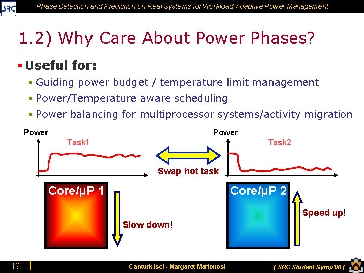 Phase Detection and Prediction on Real Systems for Workload-Adaptive Power Management 1. 2) Why