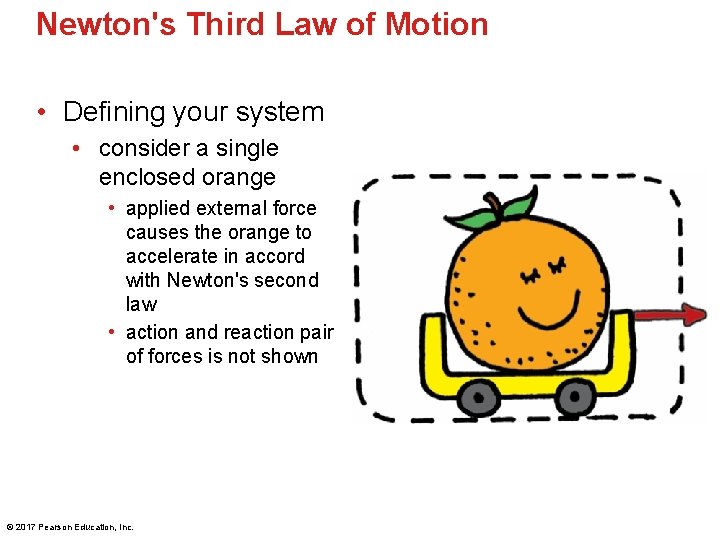 Newton's Third Law of Motion • Defining your system • consider a single enclosed