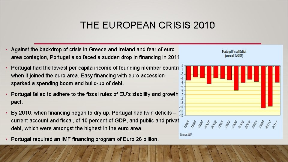THE EUROPEAN CRISIS 2010 • Against the backdrop of crisis in Greece and Ireland