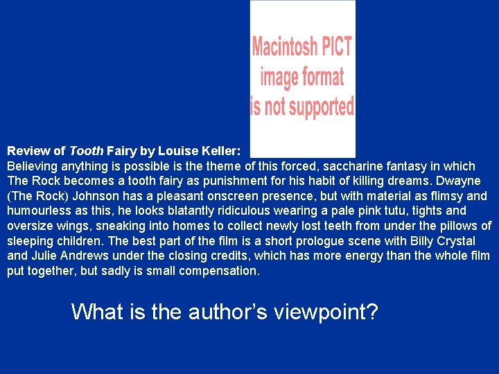 Review of Tooth Fairy by Louise Keller: Believing anything is possible is theme of