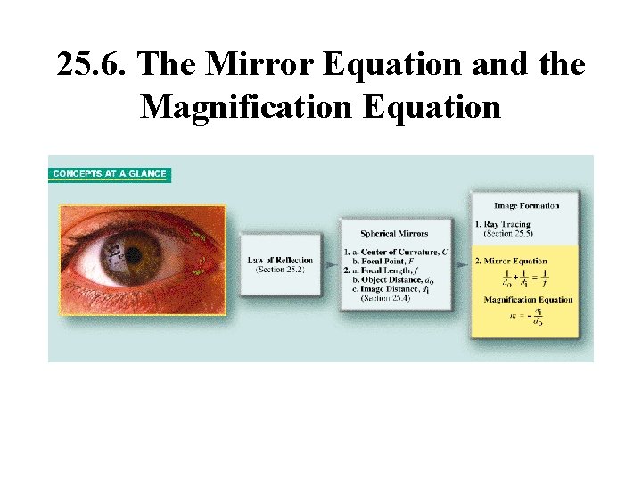 25. 6. The Mirror Equation and the Magnification Equation 