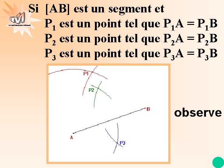 Si [AB] est un segment et P 1 est un point tel que P